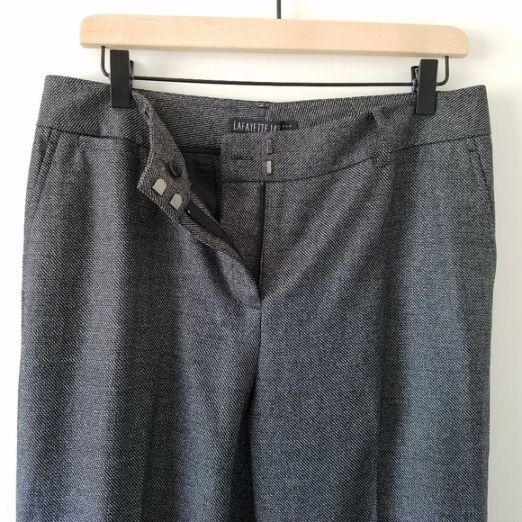New Lafayette 148 Wool Silk Blend Career Pants, 8 - Picture 3 of 8